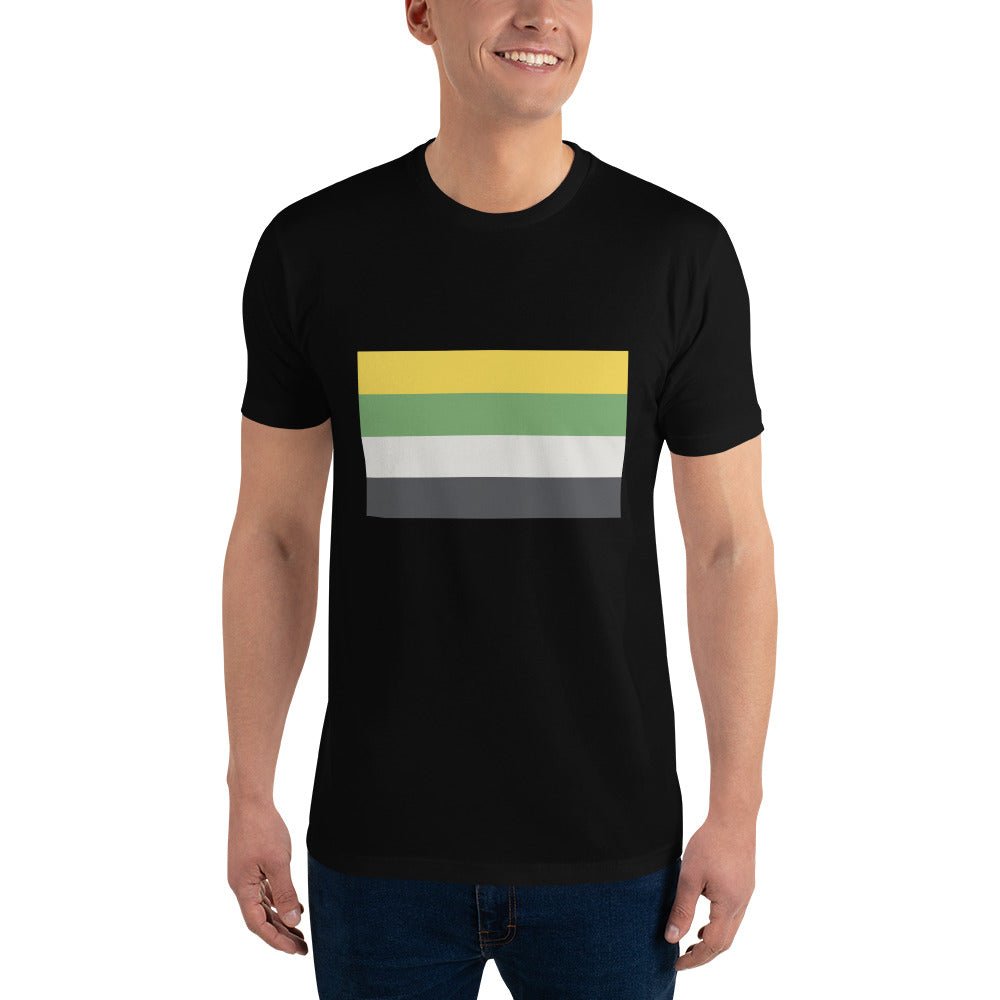 Skoliosexual Pride Flag Men's T-shirt - Black - LGBTPride.com