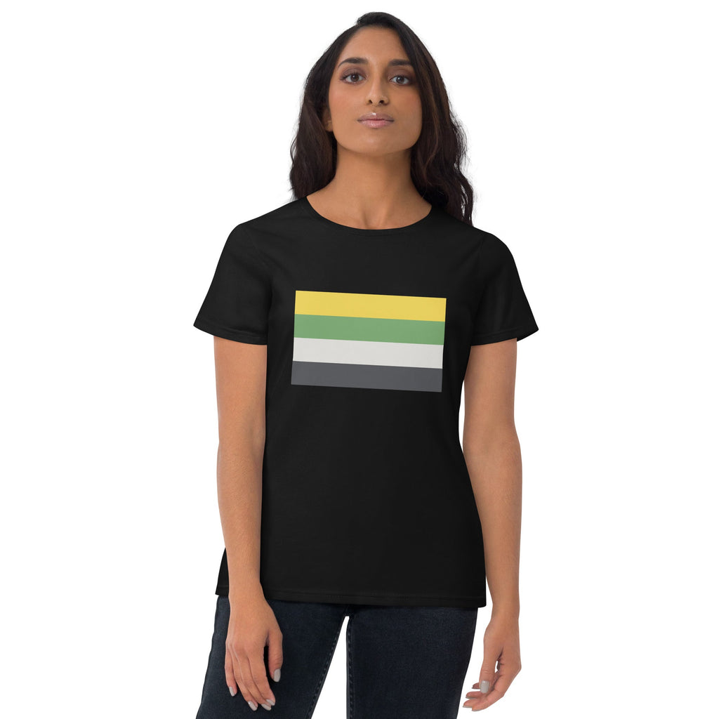 Skoliosexual Pride Flag Women's T-shirt - Black - LGBTPride.com