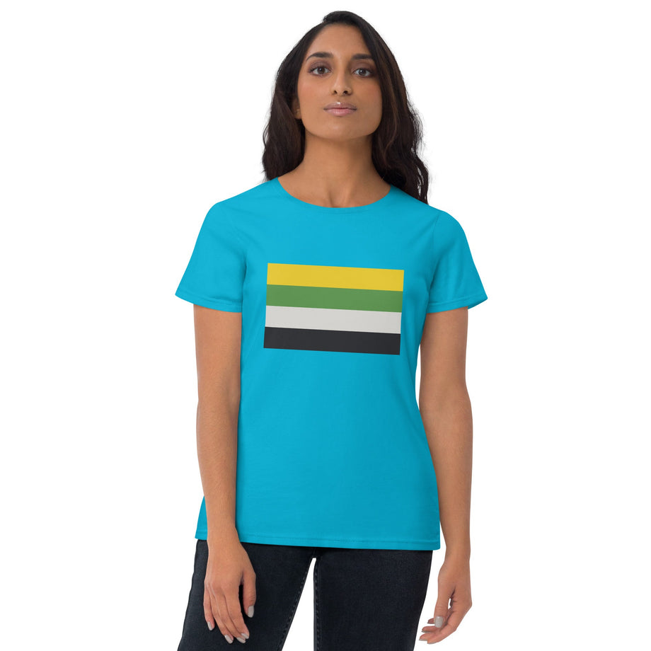 LGBTPride.com | Skoliosexual Pride Flag Women's T-shirt