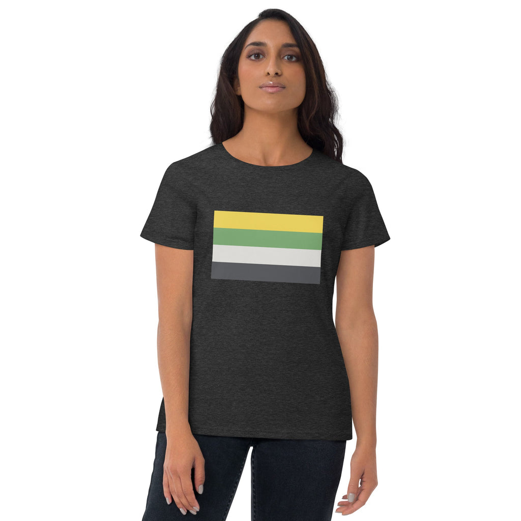 Skoliosexual Pride Flag Women's T-shirt - Heather Dark Grey - LGBTPride.com