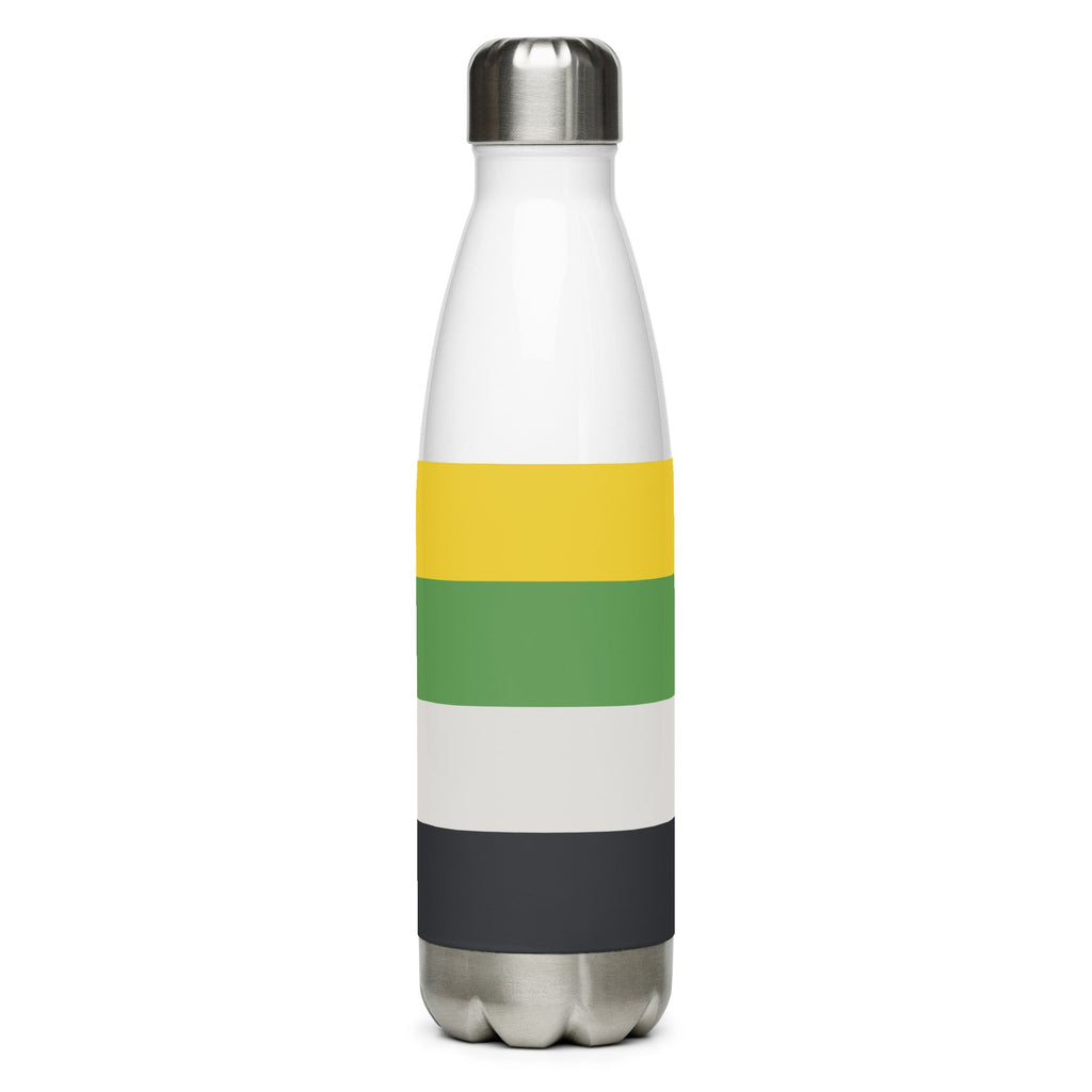 Skoliosexual Stainless Steel Water Bottle - Black - LGBTPride.com