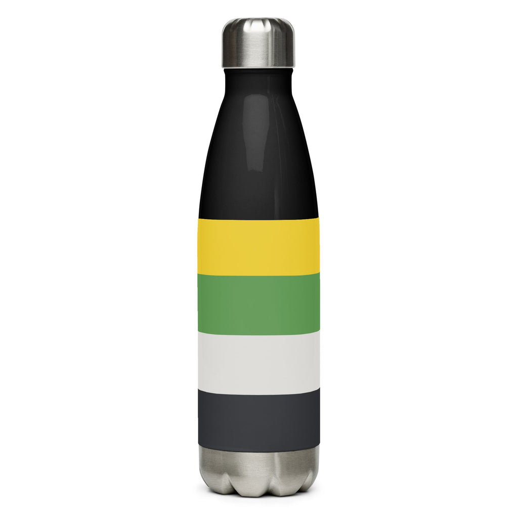 Skoliosexual Stainless Steel Water Bottle - Black - LGBTPride.com