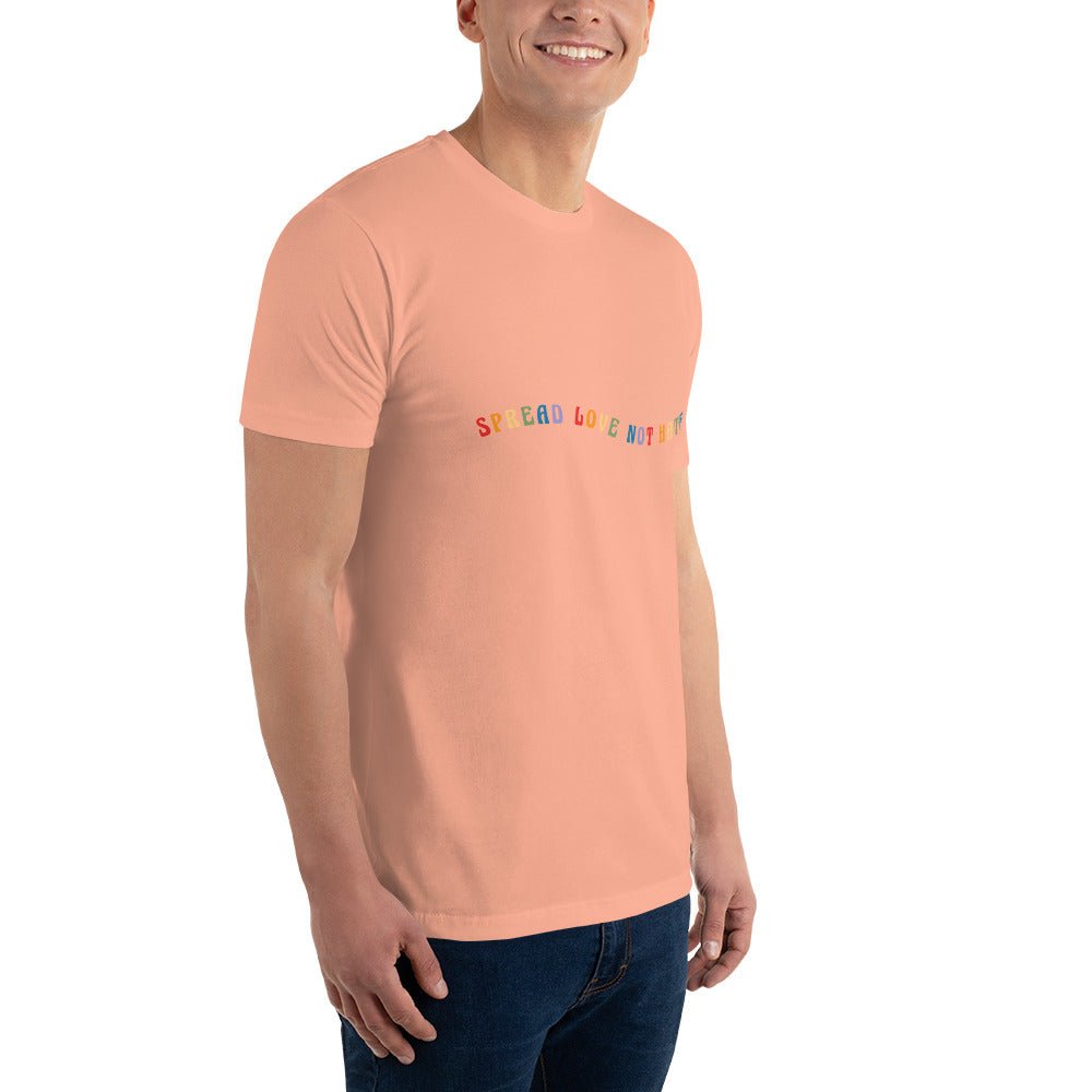 Spread Love Not Hate Men's T-Shirt - Desert Pink - LGBTPride.com
