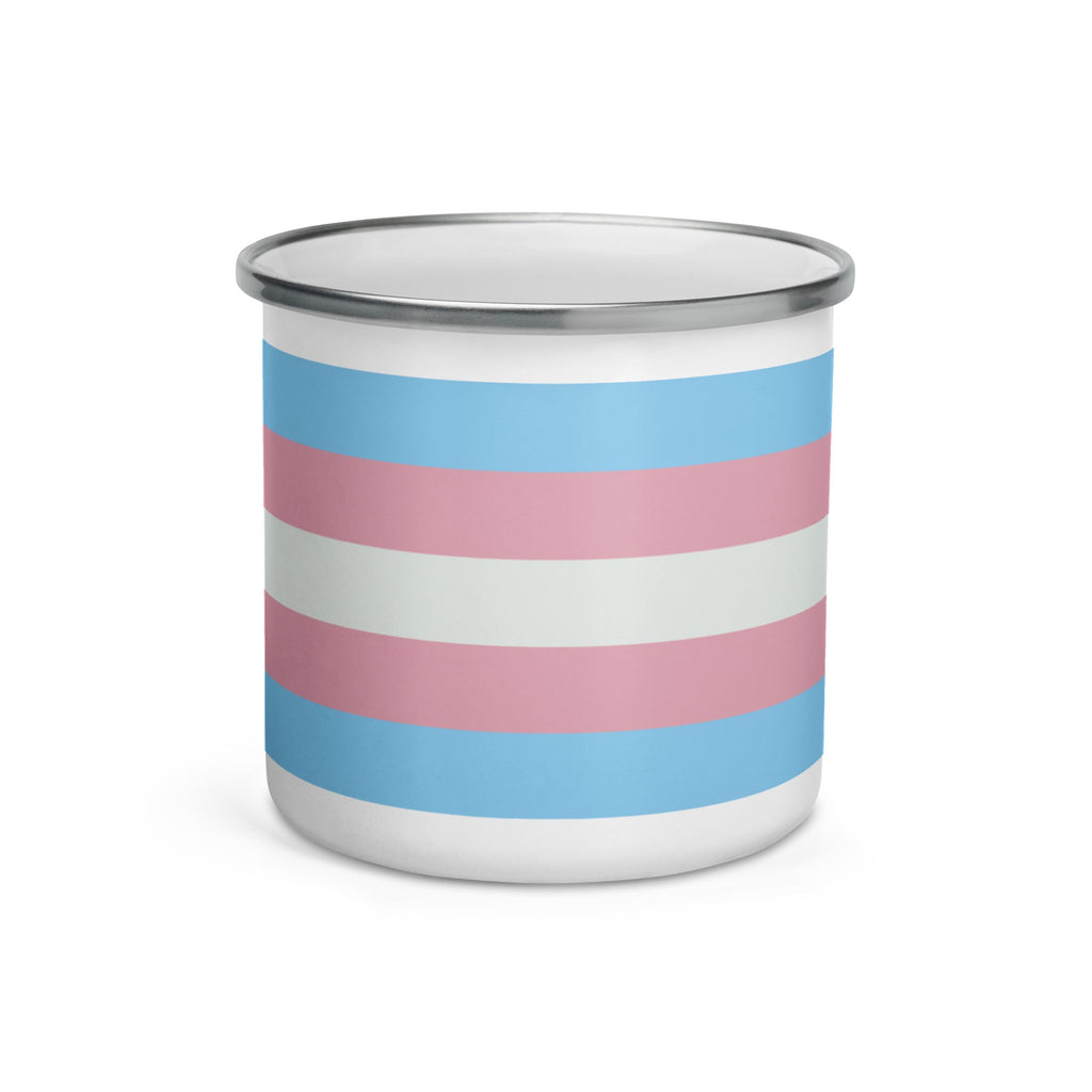 Transgender Pride Flag Enamel Mug - LGBTPride.com