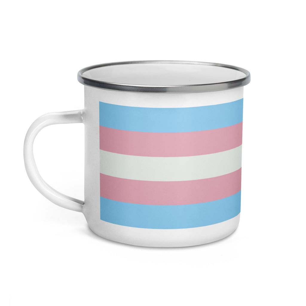 Transgender Pride Flag Enamel Mug - LGBTPride.com