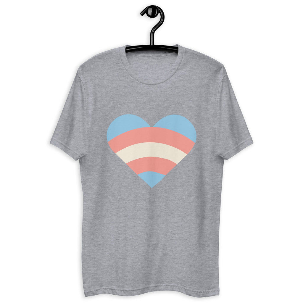 Transgender Pride Love Men's T-Shirt - Heather Grey - LGBTPride.com