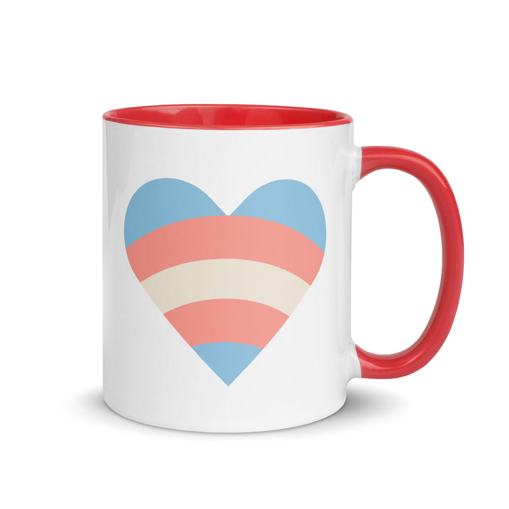 Transgender Pride Love Mug - Red - LGBTPride.com