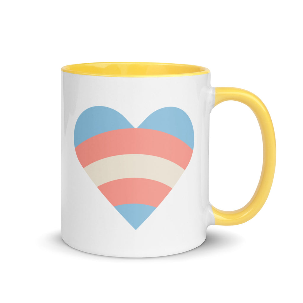 Transgender Pride Love Mug - Yellow - LGBTPride.com