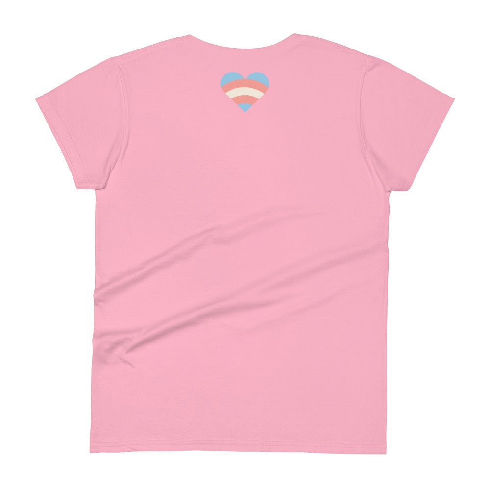 Transgender Pride Love Women's T-Shirt - Charity Pink - LGBTPride.com