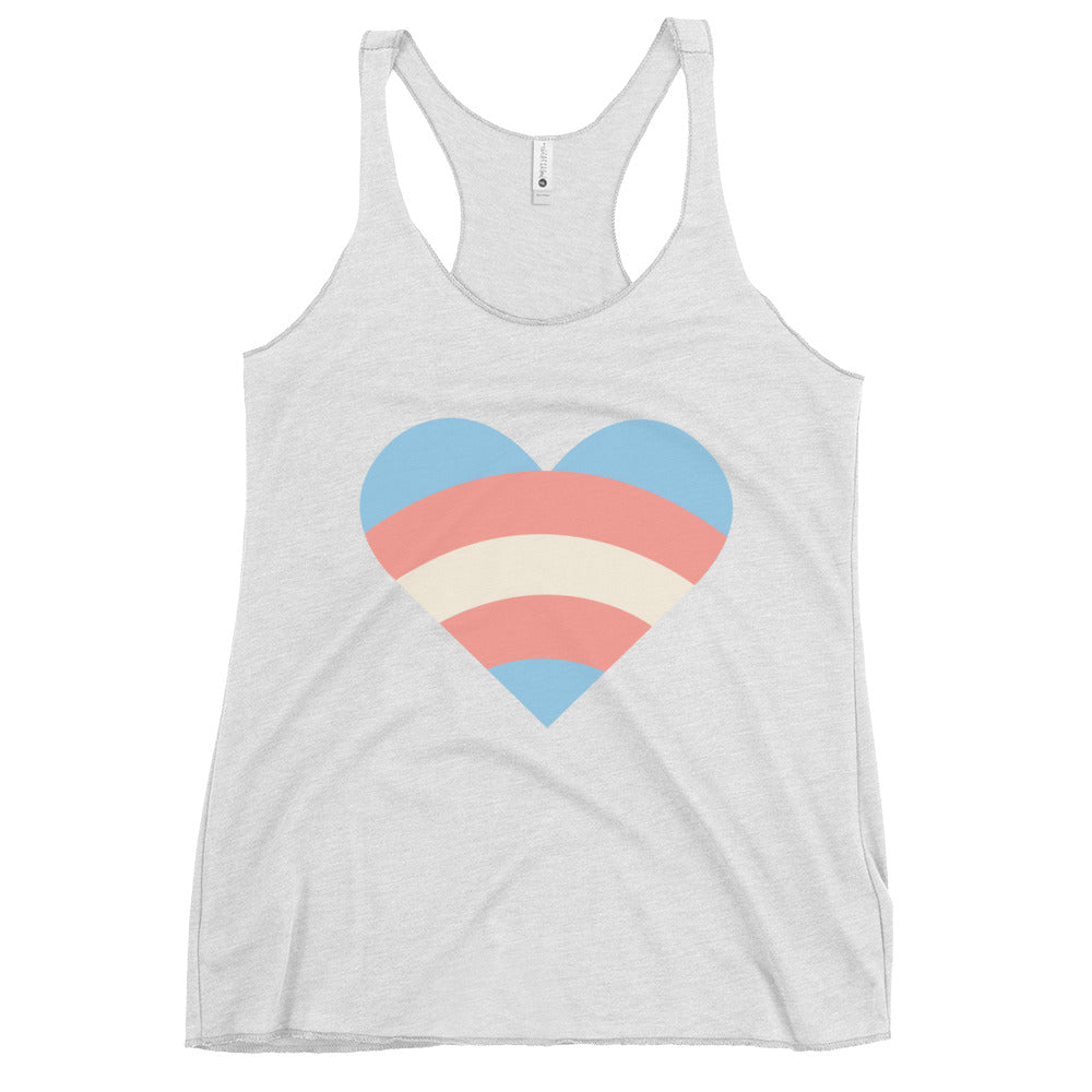 Transgender Pride Love Women's Tank Top - Heather White - LGBTPride.com