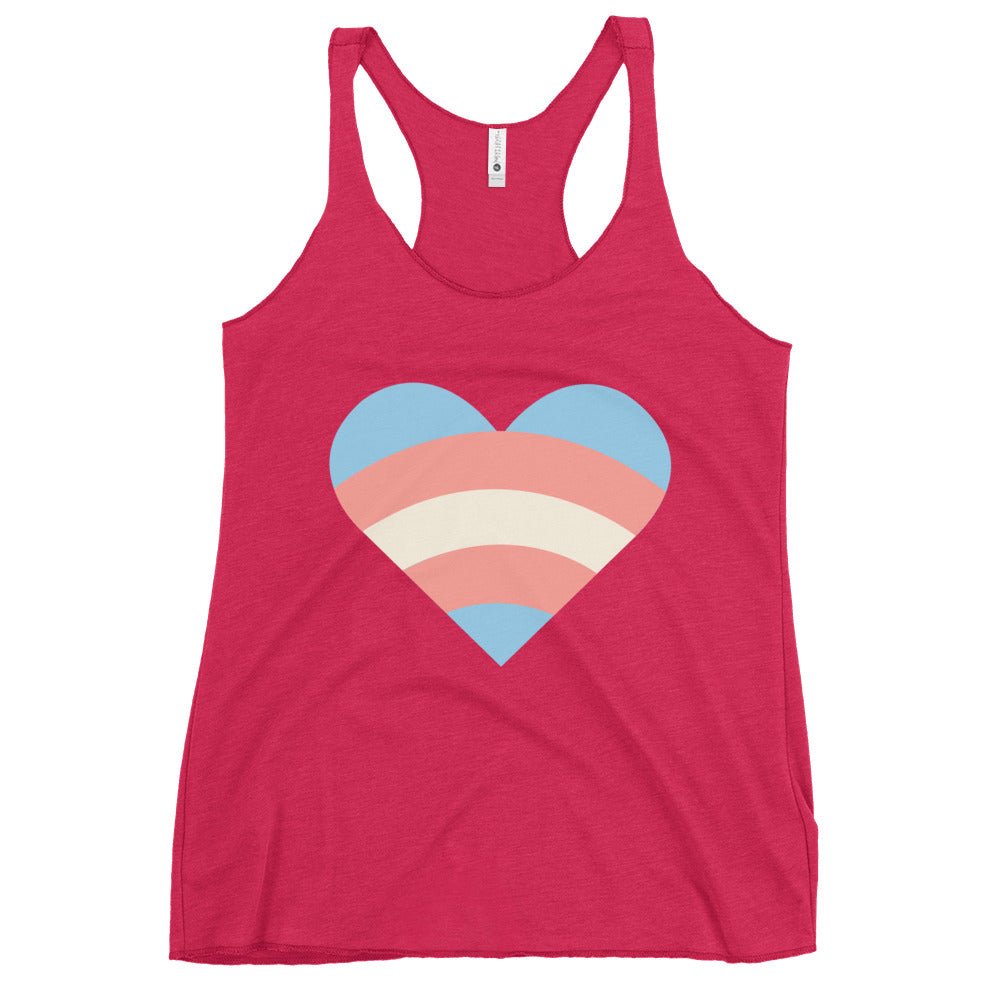 Transgender Pride Love Women's Tank Top - Vintage Shocking Pink - LGBTPride.com