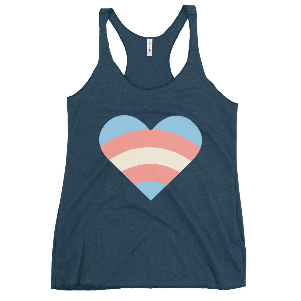 Transgender Pride Love Women's Tank Top - Indigo - LGBTPride.com