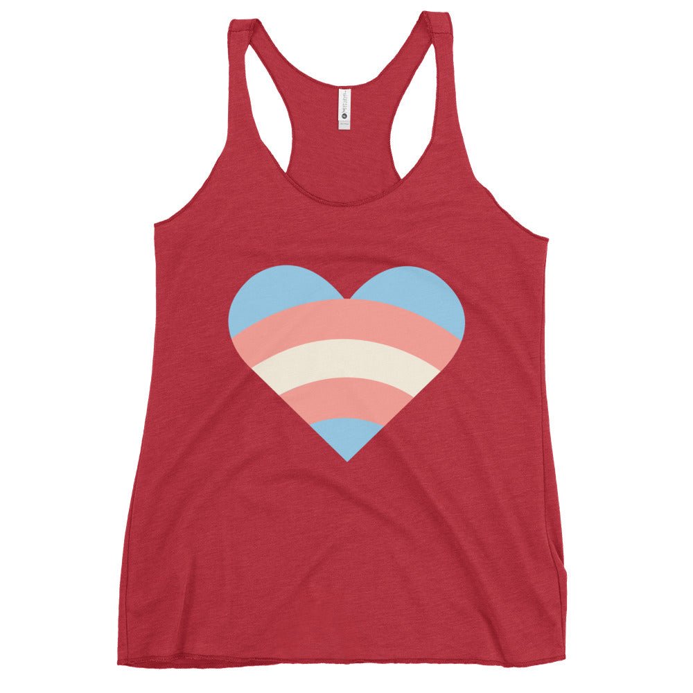 Transgender Pride Love Women's Tank Top - Vintage Red - LGBTPride.com