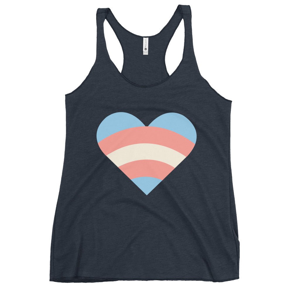 Transgender Pride Love Women's Tank Top - Vintage Navy - LGBTPride.com