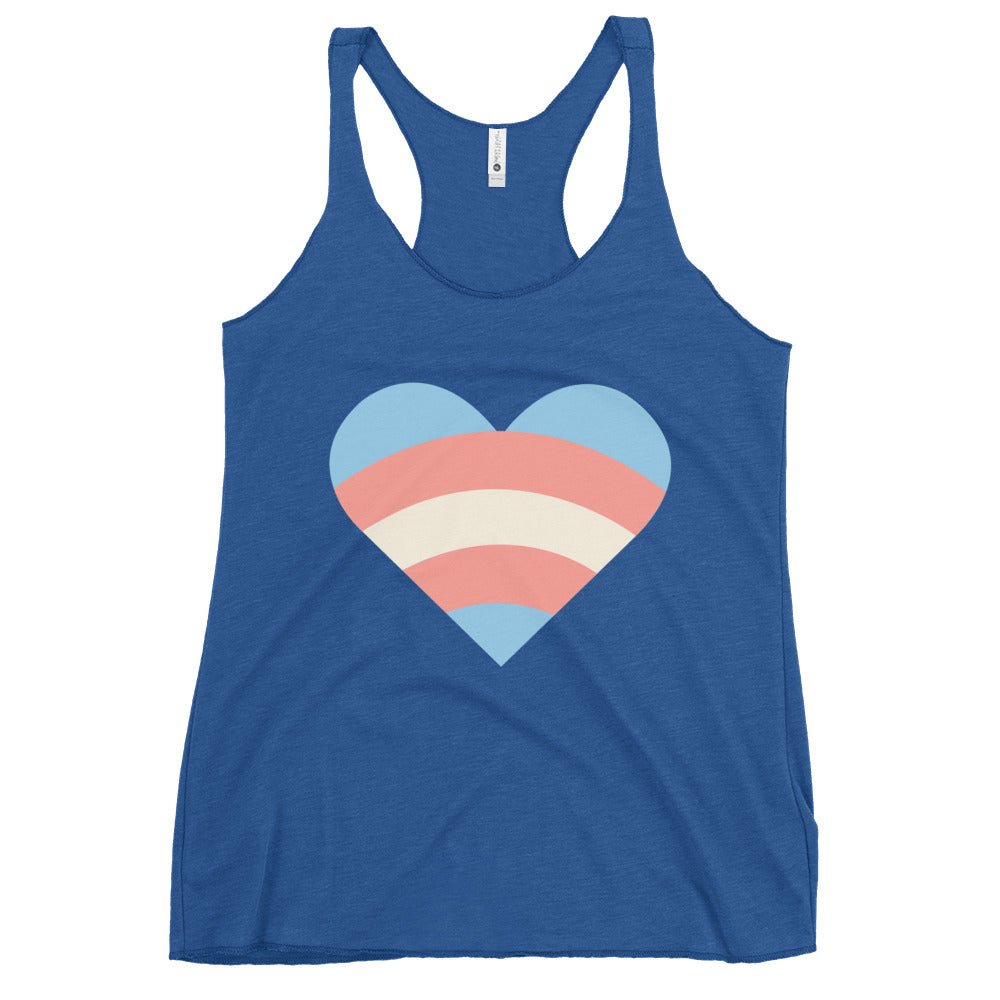 Transgender Pride Love Women's Tank Top - Vintage Royal - LGBTPride.com