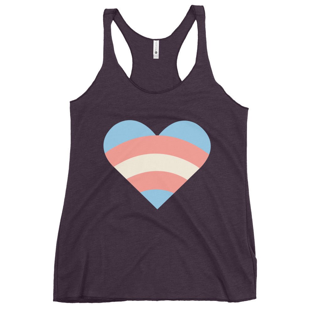 Transgender Pride Love Women's Tank Top - Vintage Purple - LGBTPride.com