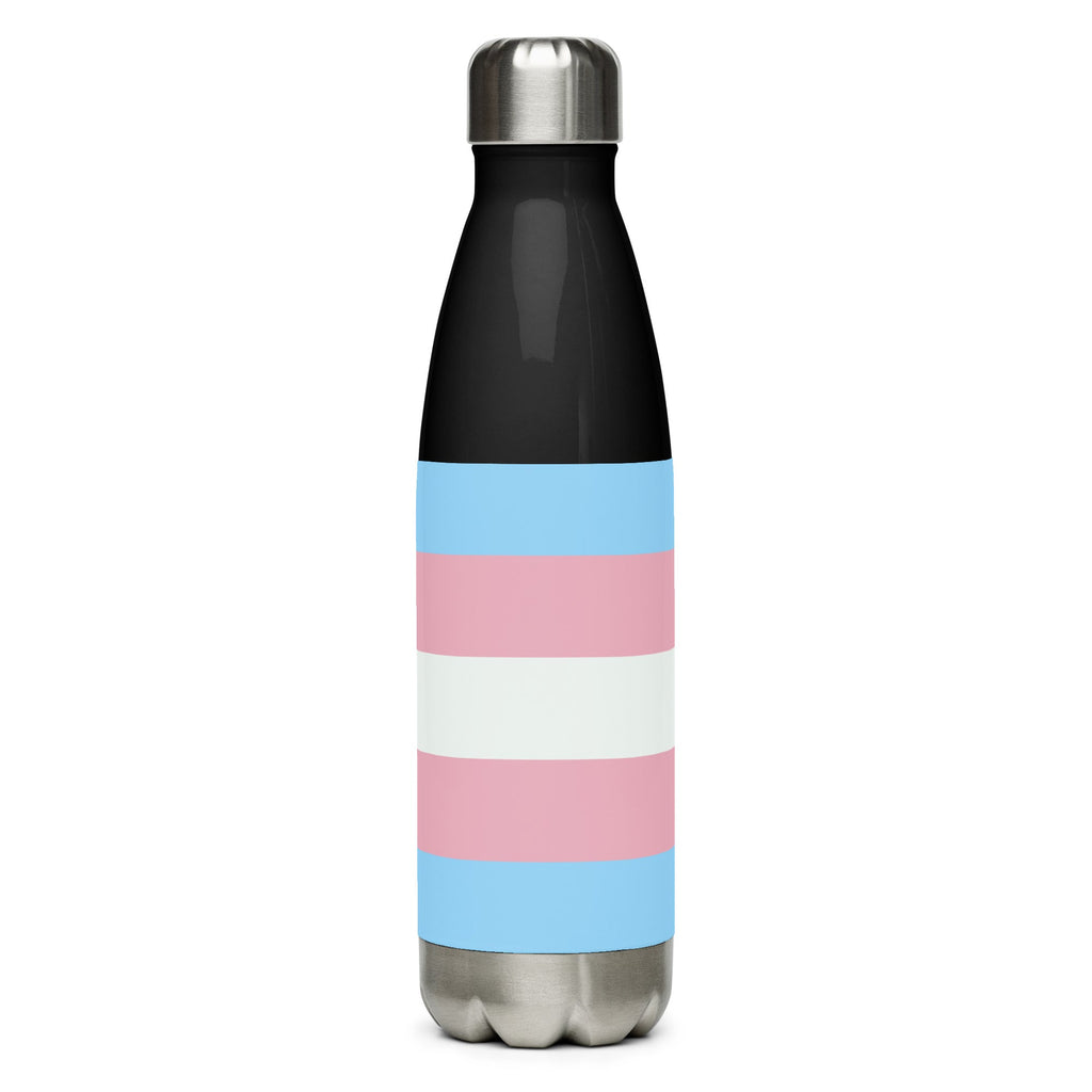 Transgender Stainless Steel Water Bottle - Black - LGBTPride.com