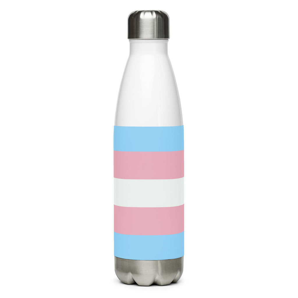 Transgender Stainless Steel Water Bottle - White - LGBTPride.com