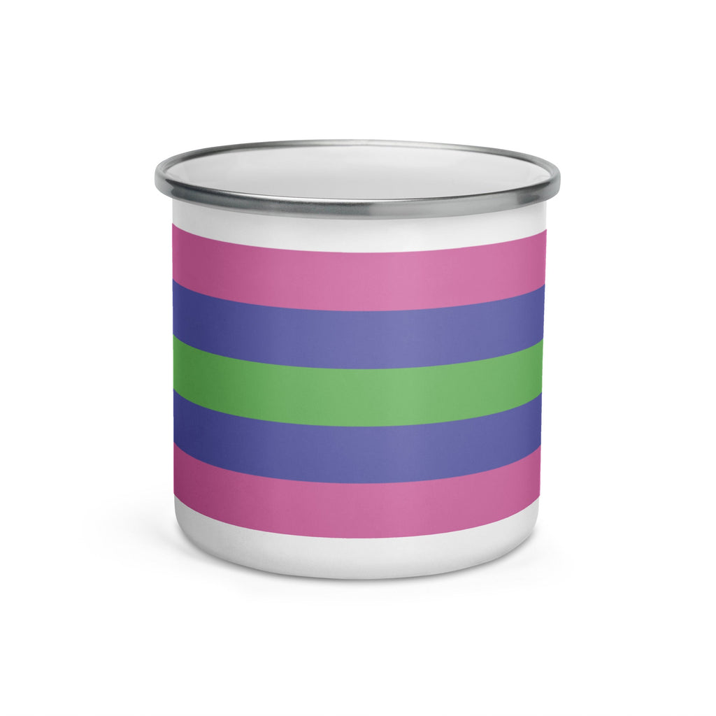 Trigender Pride Flag Enamel Mug - LGBTPride.com