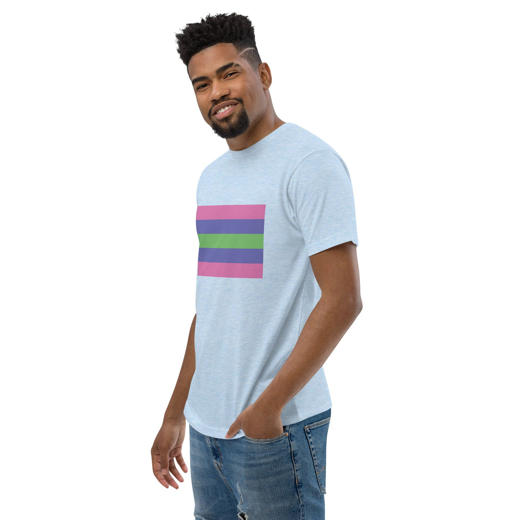 Trigender Pride Flag Men's T-shirt - Light Blue - LGBTPride.com