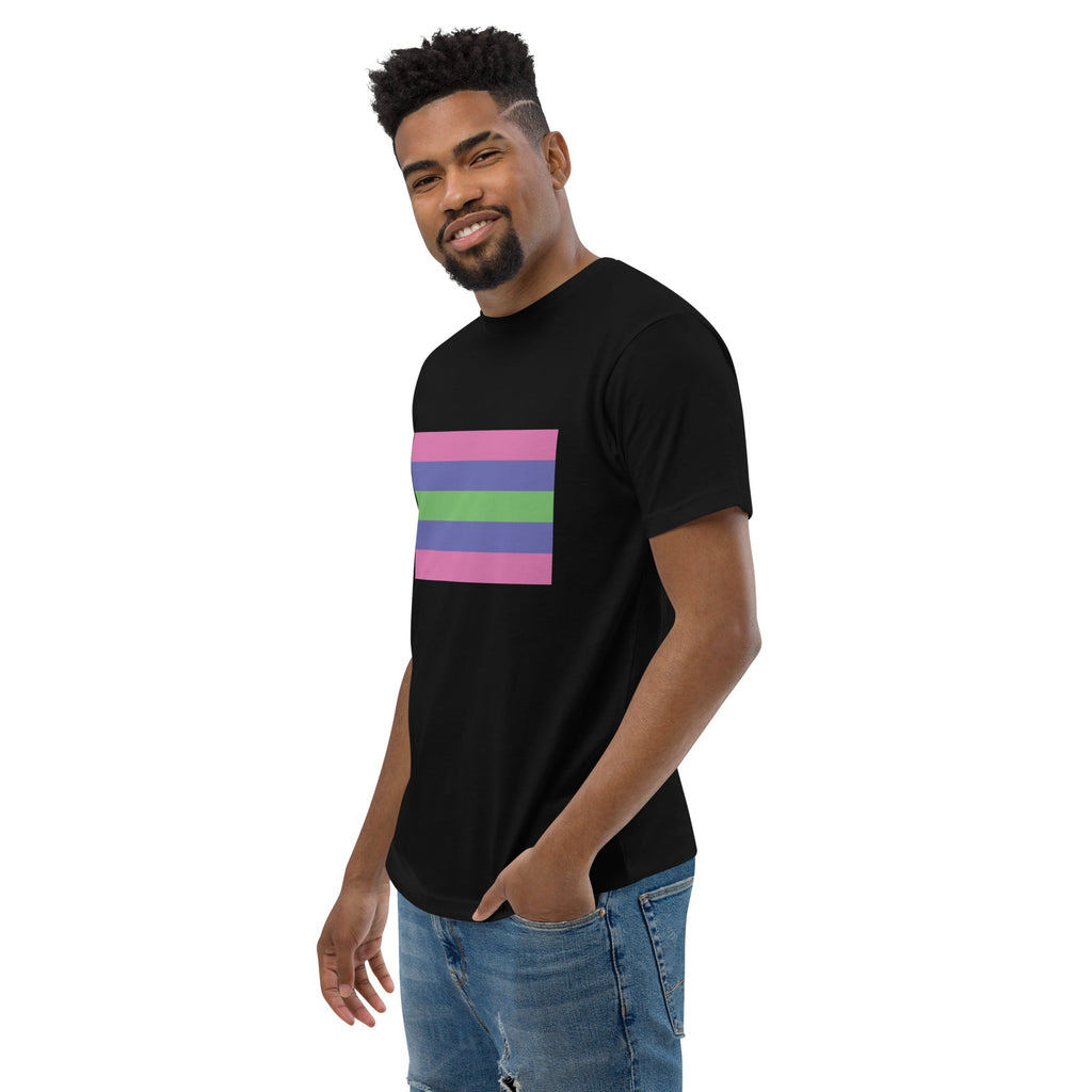 Trigender Pride Flag Men's T-shirt - Black - LGBTPride.com