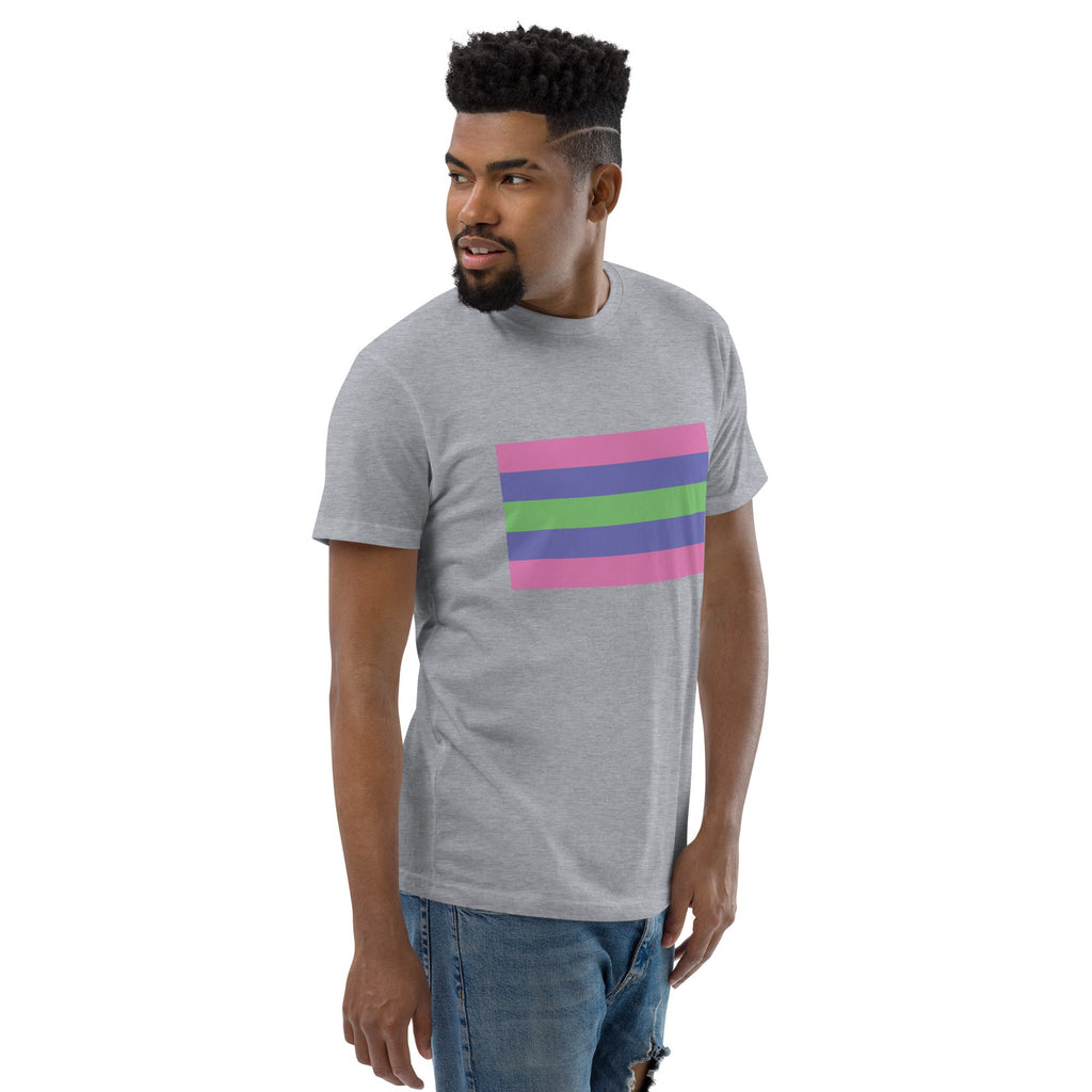 Trigender Pride Flag Men's T-shirt - Heather Grey - LGBTPride.com