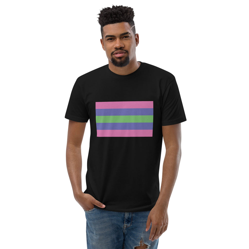 Trigender Pride Flag Men's T-shirt - Black - LGBTPride.com