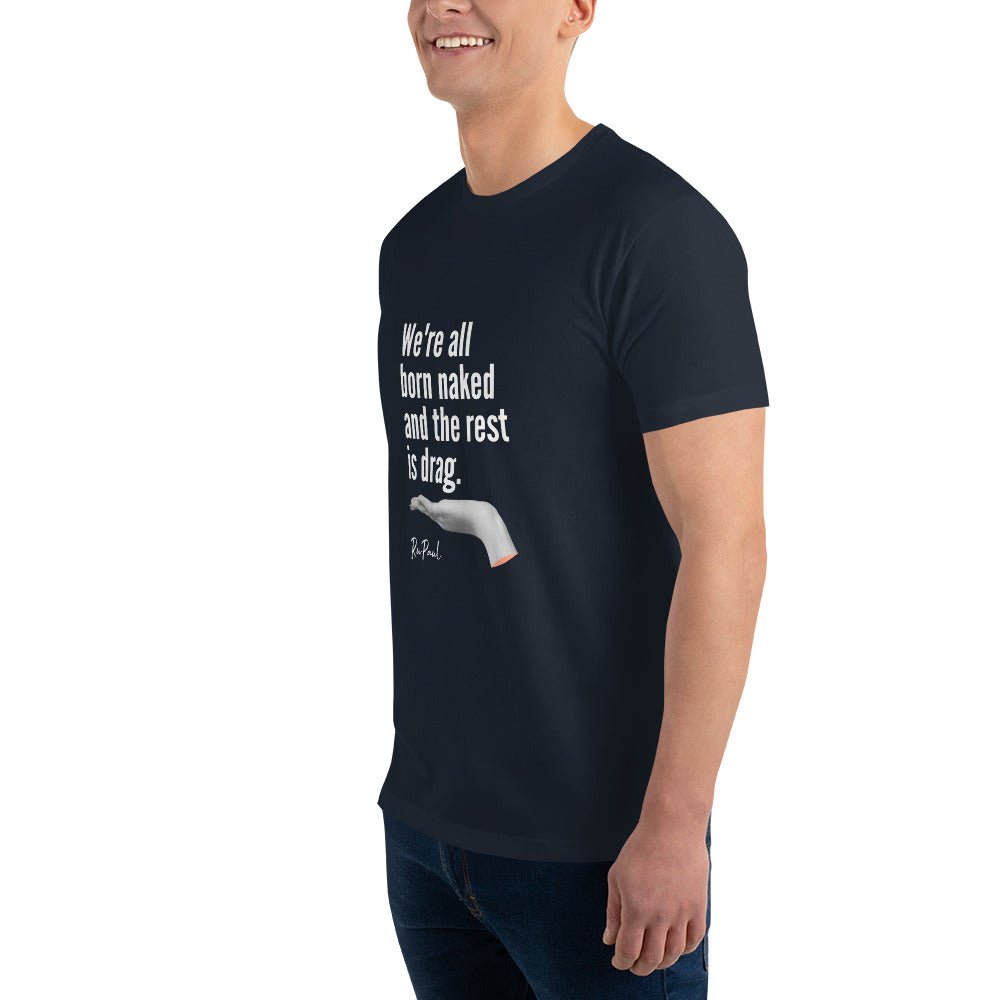 We are all born naked...T-Shirt - Midnight Navy - LGBTPride.com