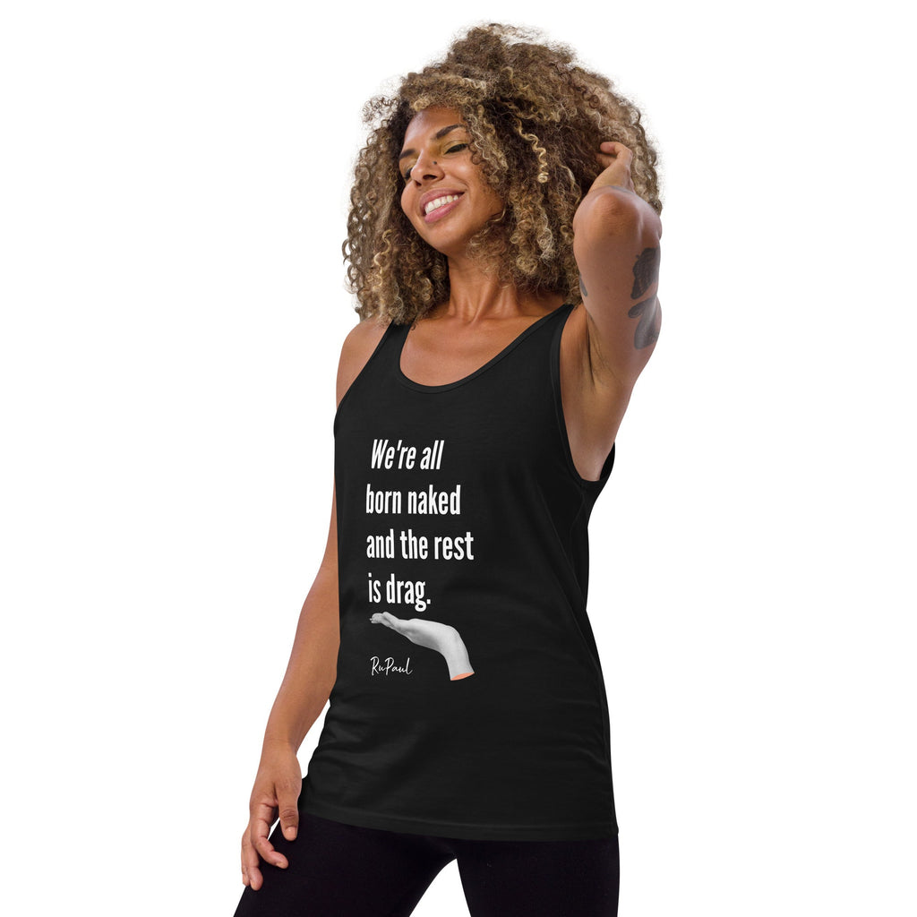 We are all born naked...Tank Top - Black - LGBTPride.com