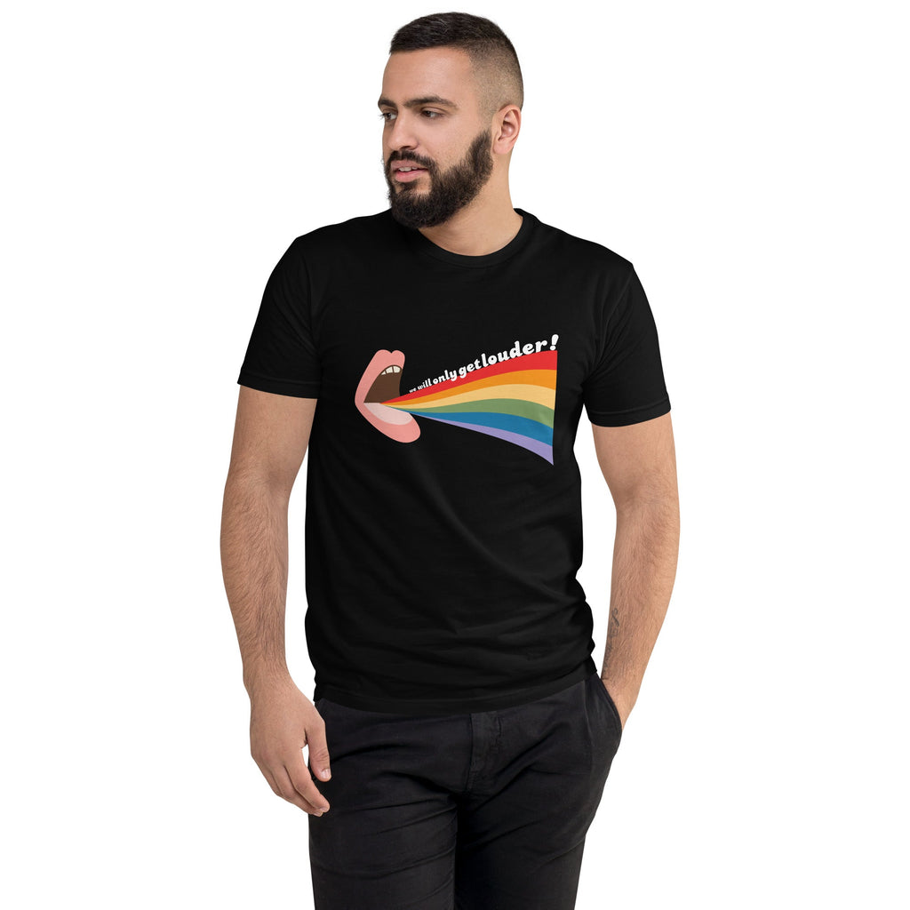 We Will Only Get Louder - Men's T-shirt - Black - LGBTPride.com