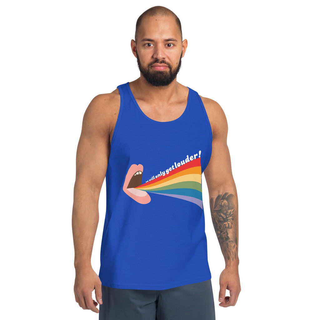We Will Only Get Louder - Tank Top - True Royal - LGBTPride.com